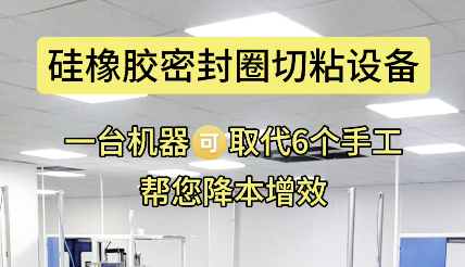 「視頻」一機替六人工，硅橡膠密封圈切粘設備更高效！